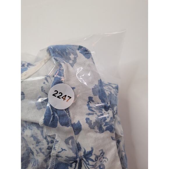 Reformation Aryn Linen Floral Top Balloon Sleeves Size 4 Romantic - Picture 15 of 15